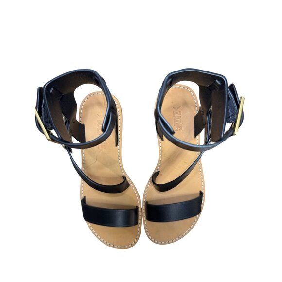 Zadig & Voltaire Cecilia Caprese Sandals Leather Black New in Box - Picture 4 of 11